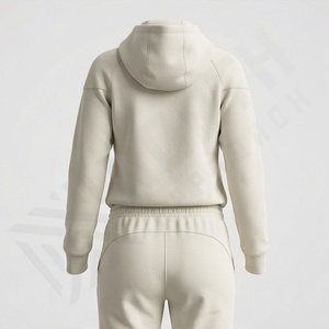 Conjunto Deportivo de Dos Piezas para Mujer, Invierno 2025, Lona Sólida, Formal, Deportivo, Estilo Urbano, Chándal de Alta Calidad para Correr - Product Image 2
