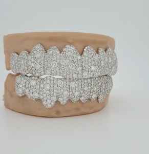 Rejillas Dentales Personalizadas con Diamantes Cultivados en Laboratorio VVS vs EF, Rejillas Dentales de Oro de 10k, 14k y 18k, Plata, Rejillas Dentales con Incrustaciones de Diamantes - Product Image 6