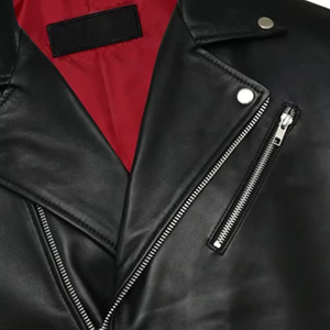 Vente en gros Veste en cuir de couleur unie élégante pour hommes, tenue d'hiver décontractée de haute qualité avec col montant Veste d'hiver à la mode - Product Image 6