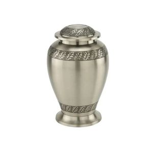 Urna funeraria cristiana precio al por mayor Urna de metal Cremación Premium Suministros funerarios Urna de cremación ecológica de la India - Product Image 2