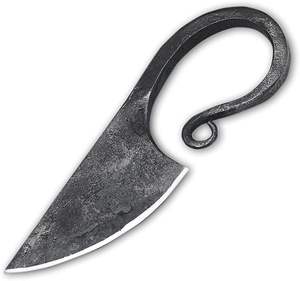 Coltello Tradizionale da Campeggio in Acciaio al Carbonio con Manico in Acciaio Inox di Alta Qualità, Punta da Lancio per Sopravvivenza - Product Image 2
