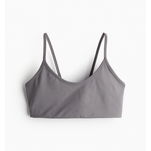 Custom Premium Quality <b>Ladies</b> <b>Sports</b> <b>Bra</b> Neck Removable Padded Ribbed Elastic Hem for Yoga Gym Workout Running - Product Image 1