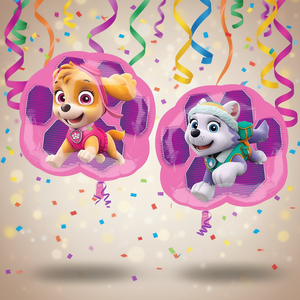 Globo de Aluminio de Patrulla Canina Skye y Everest 63x58cm, Decoración para Fiestas, Bolsa de 2 Piezas - Product Image 2