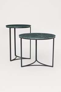 Tables d'appoint de luxe en fer Offre Spéciale coupe de métal table d'appoint ronde antique meubles en poudre noire - Product Image 6