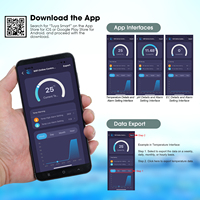 Contrôleur intelligent WiFi de pH/EC/température avec alarme par application, moniteur de qualité de l'eau en ligne à distance pour aquaculture, hydroponie, piscine