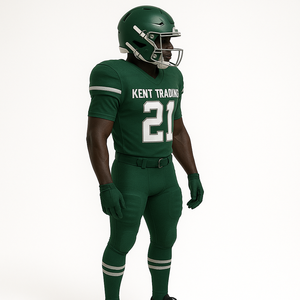 Pantalon en jersey de polyester 100% personnalisé uniforme de football américain respirant pour les écoles Clubs Jeunes OEM Plus Size Options - Product Image 3