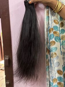 Vente en gros d'extensions de cheveux humains de style droit aligné sur les cuticules du temple indien brut 100% vierge faisceaux complets de couleur naturelle - Product Image 6