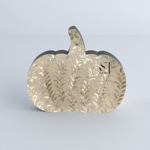 Articles chauds Nacre Citrouille Table pour Halloween Décoration Vacances Décor artisanal en gros fabriqué au Vietnam - Product Image 6