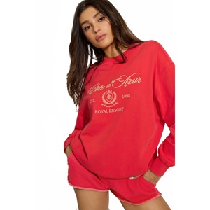 Active Wear Short Set for women street Casual <b>Crewneck</b> High Quality Sweatshirt Sets and Short Womens Active Wear Shorts Set - Product Image 3