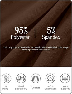 Camiseta corta transpirable informal sólida de verano para mujer, ropa de Yoga para correr, superventas en Pakistán, Top de capas para mujer de bajo precio - Product Image 6