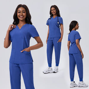 Nouveaux ensembles d'uniformes médicaux en polyester pour femmes et hommes, tenues d'infirmiers en tissu tissé, adaptées aux professionnels de la santé - Product Image 3
