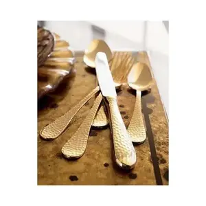 Ensemble de couverts en acier inoxydable de qualité supérieure Ustensiles de table de luxe Couverts d'argenterie indienne pour la cuisine et la salle à manger - Product Image 3