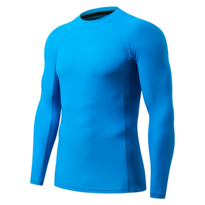 2025 Hot Selling Men <b>Compression</b> Rash Guard Long Sleeve Custom Logo MMA Fitness Gym <b>Shirt</b> OEM Manufacturer - Product Image 1