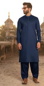 Factory Direct Sale <b>Men's</b> <b>Shalwar</b> <b>Kameez</b> Set New Arrival Casual Islamic Clothing Side Pockets Breathable <b>Shalwar</b> <b>Kameez</b> for <b>Men</b> - Product Image 5
