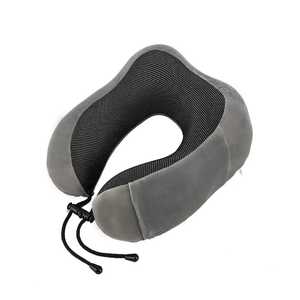 Almohada de viaje de espuma viscoelástica de tendencia para soporte de cabeza de cuello, avión, coche, oficina, cojín ergonómico portátil para dormir. - Product Image 1