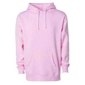 Brown Oversized Basic Kangaroo Pocket Hoodie <b>Men</b> Cotton Blend Fleece Crewneck Pullover Hoodies - Product Image 2