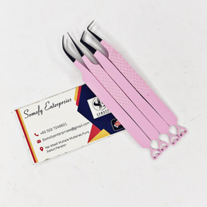 Cœurs rose clair volume à 90 degrés pince à cils forte tenue marque privée extensions de cils à pointe en fibre durable - Product Image 5