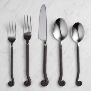 Customized Best Quality Stainless Steel <b>Sets</b> Bulk <b>Silver</b> Plated Cutlery <b>Set</b>, Kitchen Fork Spoon Knife Cutlery Flatware Cutlery - Product Image 4