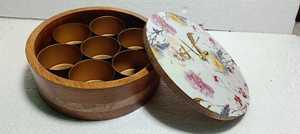 ชามเสิร์ฟสลัดไม้ขัดเงาพร้อมลวดลายเคลือบสีเป็นมิตรกับสิ่งแวดล้อมเหมาะสำหรับการนำเสนออาหารอย่างมีสไตล์ - Product Image 4