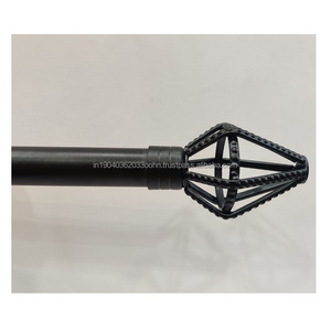 Fancy and Modern Curtain Finials for Tracks Rails and <b>Poles</b> for Door and Window in Customized Finishes and All Diameters - Product Image 6
