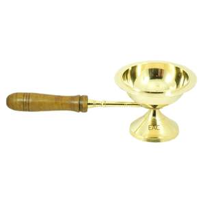 Brass <b>Incense</b> Burner With Wooden Handle Gold Polished High Quality Manufacturer and Wholesaler Decorative Coil <b>Incense</b> <b>Holder</b> - Product Image 2