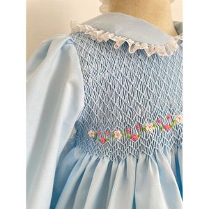 Custom Wholesale Cotton Children Clothing Smock Smocking Smocked Dresses for Girls Made in Vietnam - Product Image 5