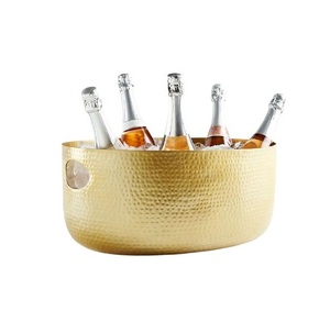 Cao cấp Búa đồng Xô đá với ánh kim loại và phong cách trang trí công phu cho đám cưới sự kiện chính thức và trang trí bàn cổ điển - Product Image 1