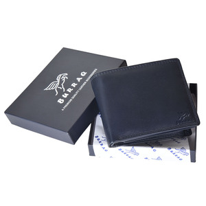 Cartera de cuero genuino con tres pliegues y bolsillo trasero para tarjetas - Product Image 4