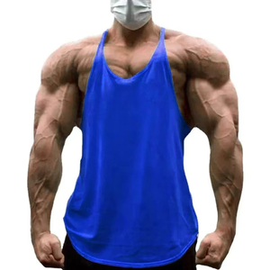 Plain Gym Fitness Bodybuilding Muscle Tank Tops Mens Running Sport Sleeveless Y-back <b>Vests</b> Summer Cool Cotton Breathable Shirts - Product Image 3