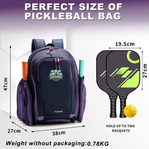 Bolsa de Raquetas de Pickleball y Pádel de Alta Calidad con Logotipo Personalizado, Gran Capacidad, Nailon y Poliéster, Marco Externo, Bolsillo para Zapatos, Impermeable - Product Image 6