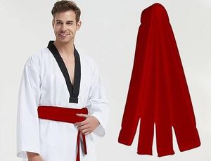 เข็มขัดยูโดแบบนิ่มสำหรับใส่ได้ทุกรุ่นเข็มขัดศิลปะการต่อสู้แบบสวมอเนกประสงค์เอวสูงสีขาวและสีแดง SI-JB-02โลโก้ - Product Image 2