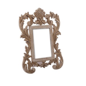 Marco de espejo de madera hecho a mano, acabado natural con estilo antiguo de primera calidad, diseño moderno para sala de estar o pasillo encantador - Product Image 6