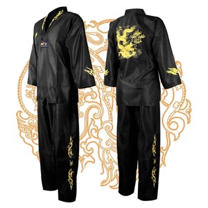 Más vendidos dragón profesional Karate uniforme hombres Unisex cinturón artes marciales adulto WTF 100% algodón 180g manga larga - Product Image 2