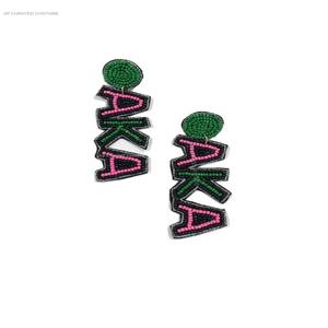 Pendientes colgantes con cuentas de cristal con temática navideña personalizada 2025 para uso diario e informal, venta al por mayor a granel - Product Image 5