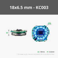 Interrupteur à commande magnétique, anneau lumineux LED avec portée de 1 cm, montage en surface, en bleu, blanc, rouge, alimenté par batterie
