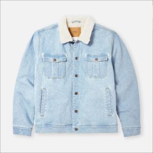 Veste en jean polaire pour homme IOTA SPORTS, qualité supérieure, respirante, manches longues, hiver, vente en gros, MOQ faible, devant - Product Image 2