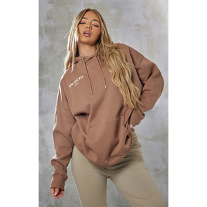 Nouveau prix bas haute qualité femmes personnalisé OEM Logo Design 100% coton sweat à capuche femmes coupe régulière sweat à capuche - Product Image 1