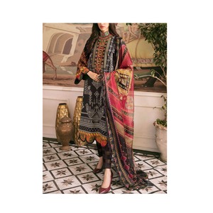 Robes de soirée de travail à broderie lourde Style pakistanais et indien Salwar Kameez robe trois pièces 2024 - Product Image 4