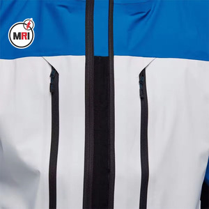 Chaqueta de lluvia con capucha personalizada de alta calidad para hombre, chaqueta de nieve impermeable de dos tonos cortavientos - Product Image 3