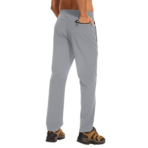 High Quality Men's Trousers Custom Logo Printing Knitted Pocket Men's Pants Casual Joggers Comfortable <b>Elastic</b> Waist Sweatpants - Product Image 2