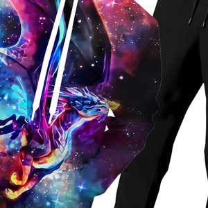 Ensemble de survêtement pour homme Dragon Sublimation, sweat à capuche et pantalon Galaxy, imprimé artistique élégant, vêtements de sport complets, tenue de jogging confortable - Product Image 3