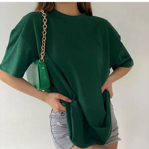 T-shirt d'été surdimensionné personnalisé, respirant et anti-rides à manches courtes en tissu tissé écologique pour femmes de grande taille - Product Image 1