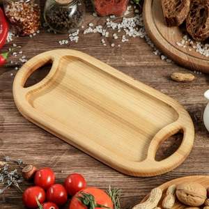 Plateau en bois de luxe pour le fromage, les fruits et les collations Plateau de service Fait à la main 100% matériau organique - Product Image 1