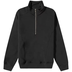 New 380gsm Thick Cotton Fleece Pullover Hoodie for men cropped quarter zip hoodie Sweatshirt Hoodies - Product Image 4