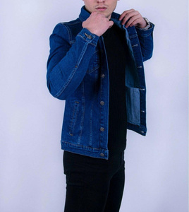 Veste denim vintage pour hommes de luxe OEM Veste en coton polaire réversible brodée sur le devant en chenille personnalisée Street Wear - Product Image 1