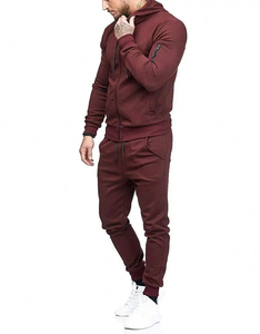 Ensemble de survêtements complets unis pour hommes, survêtement de jogging, survêtement de sport, survêtement en polaire, survêtement de gymnastique Slim Fit - Product Image 1