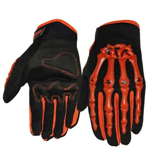 Hot selling Motorbike Gloves 4 Way Fabric Motorcycle Motocross Motor Racing MTB Biker Gloves With knuckle Protector