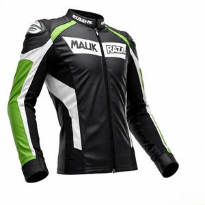 Chaqueta de motorista de cuero de vaca con cremallera YKK de alta resistencia | Etiqueta privada OEM | Venta al por mayor - Product Image 2