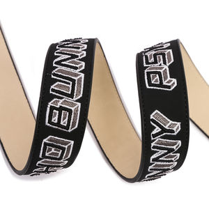 Textura de cuero personalizada suave impermeable 20mm silicona Pvc recubierto correas de cuero - Product Image 5