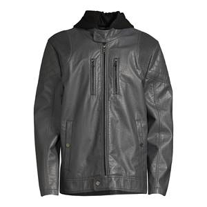 Veste en cuir pour hommes OEM ODM Slim Fit Vintage Motorcycle Biker Manteaux Factory - Product Image 3